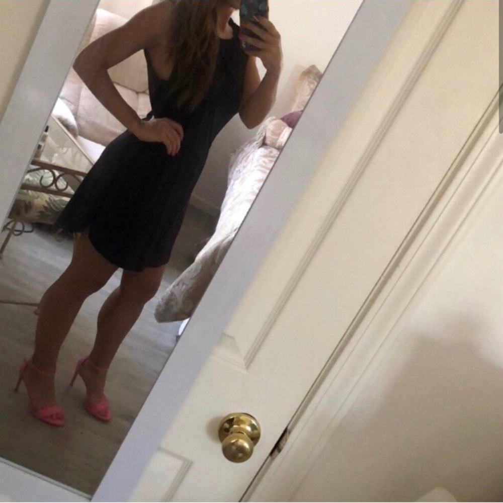 Black skater dress